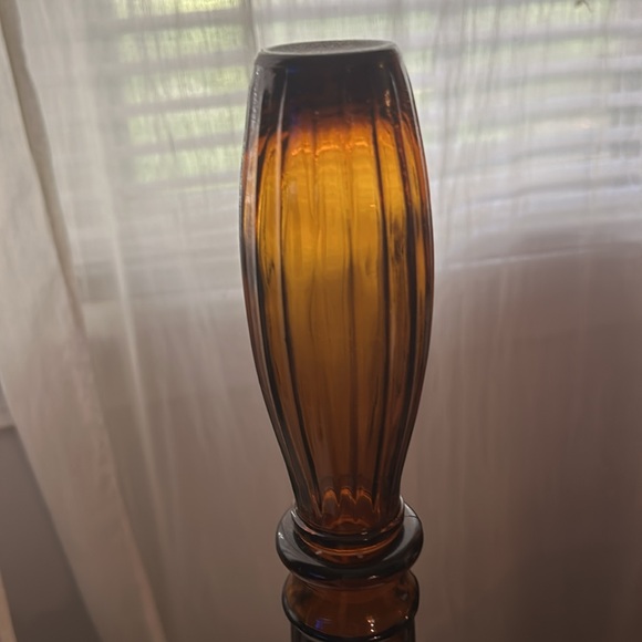 Vintage DABS Glass Genie Bottle Amber Fruit. - Picture 3 of 3